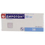Диротон табл 20 мг уп. яч.контур х28