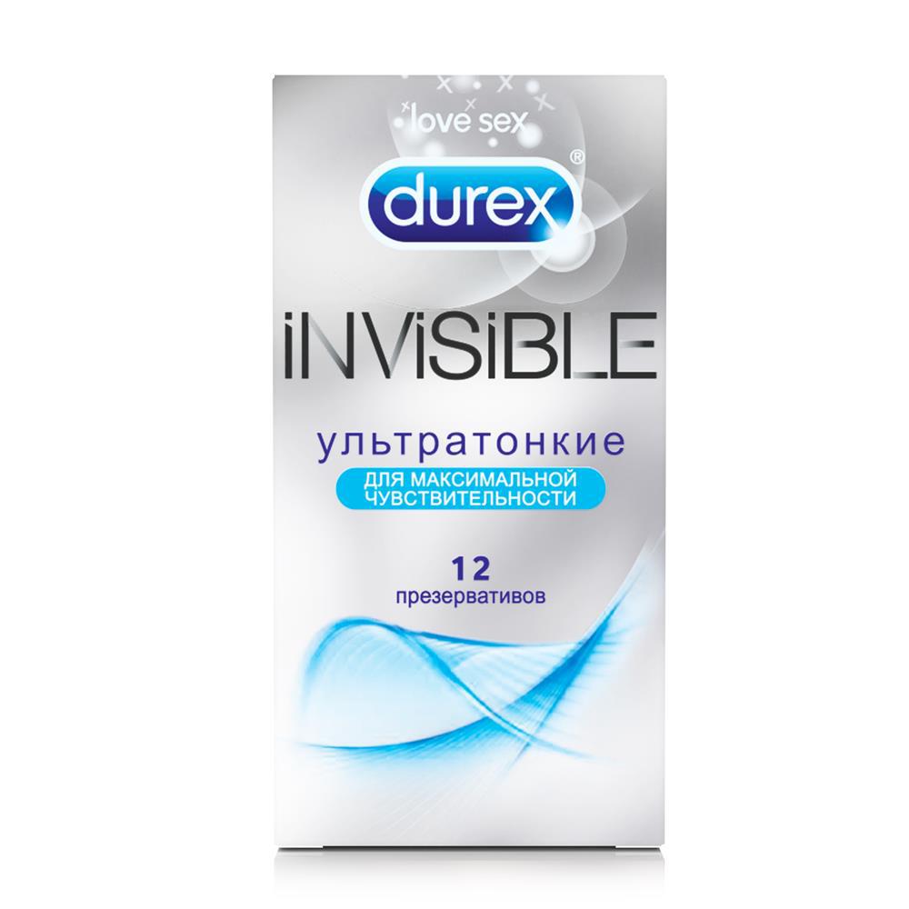 Презервативы Дюрекс/Durex инвизибл ультратонкие №12